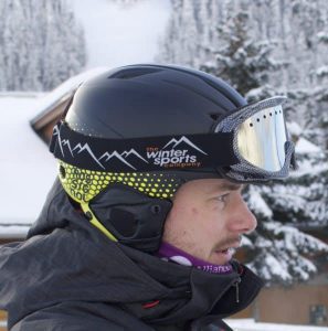 Jez with complying helmet